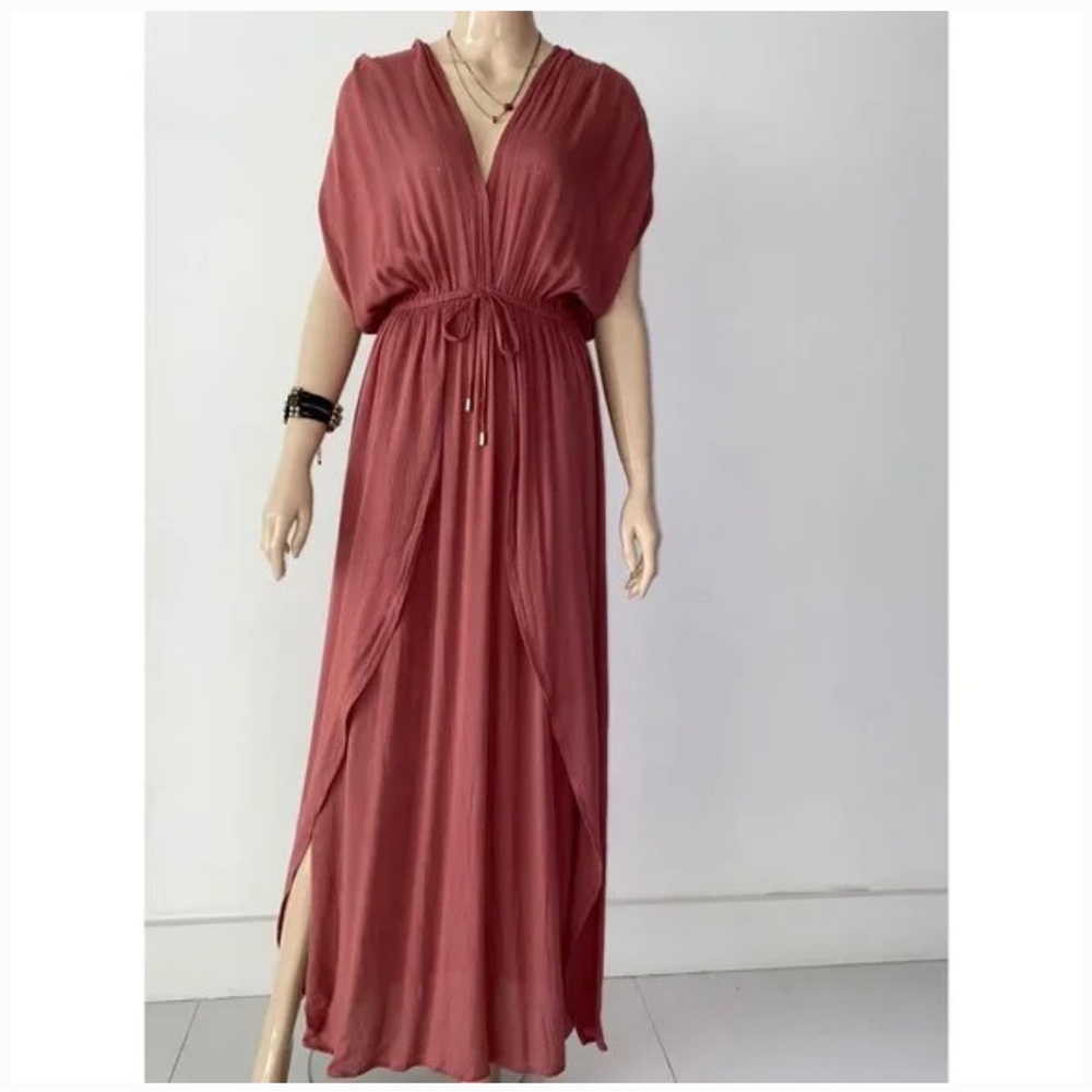 Wrap Maxi Cover-Up Dress